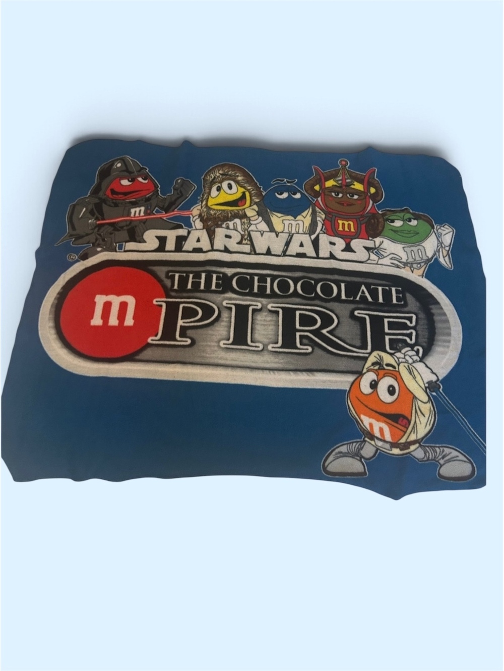 2015 M&M’s Star Wars The Chocolate Empire Fleece Throw Blanket 39x53